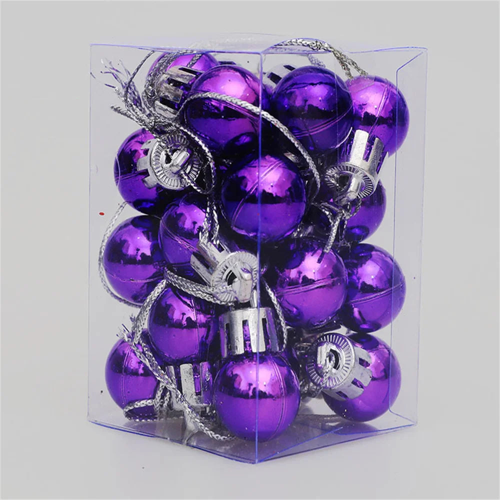 24pcs/Box Christmas Ball Decoration