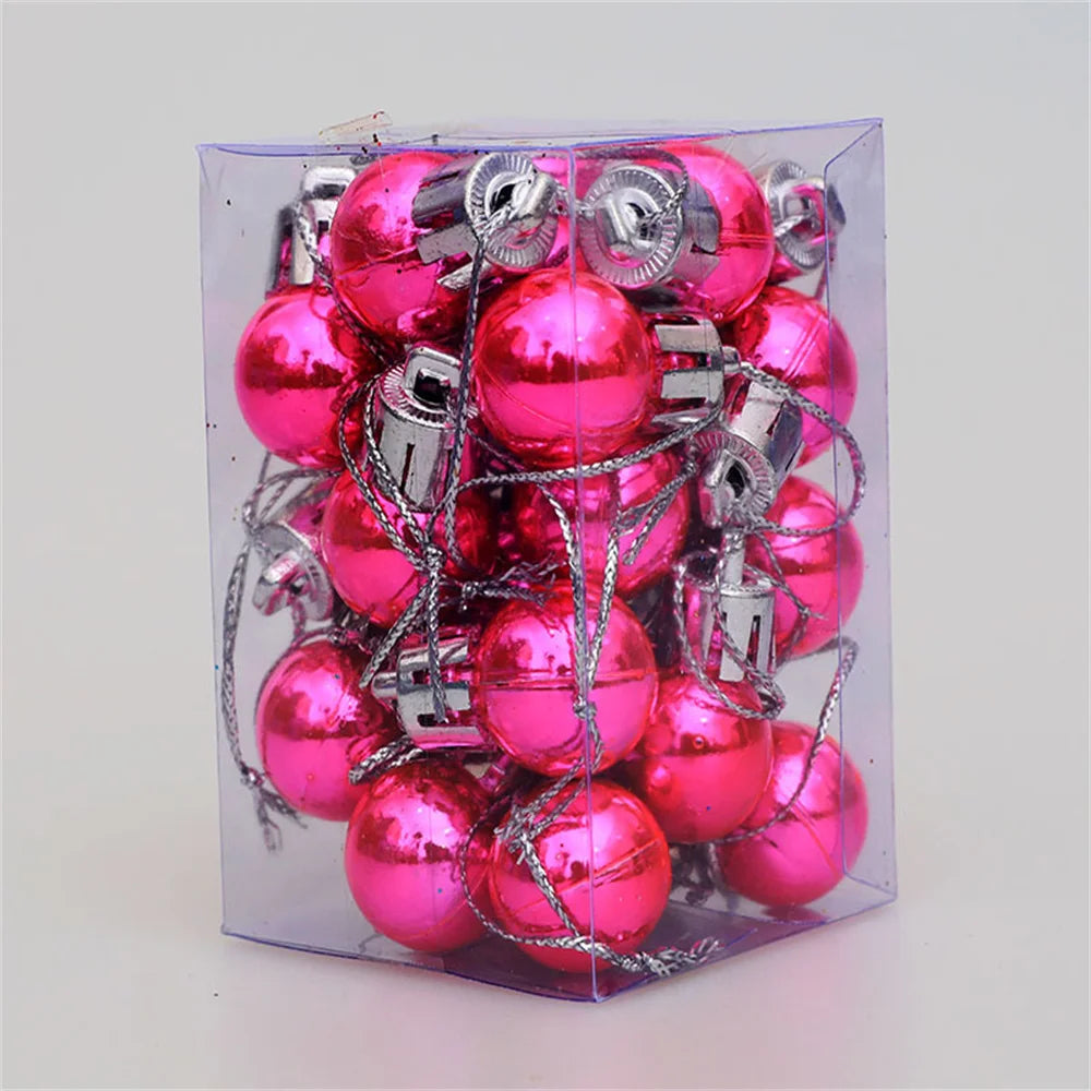 24pcs/Box Christmas Ball Decoration