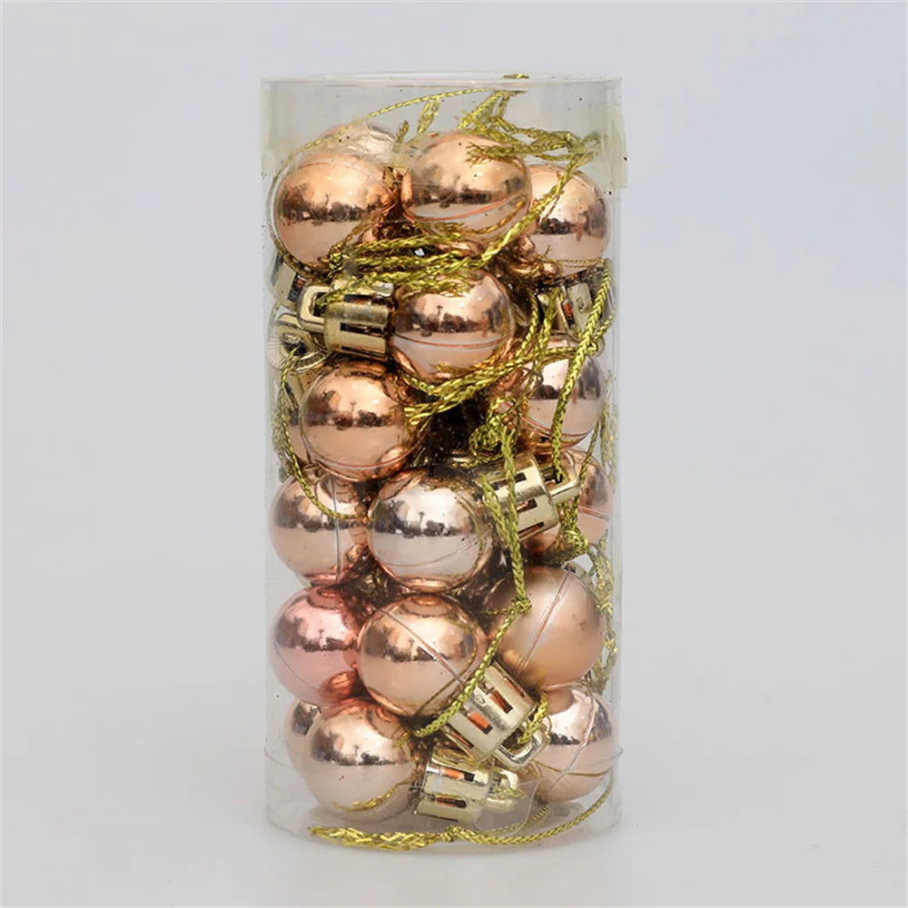 24pcs/Box Christmas Ball Decoration