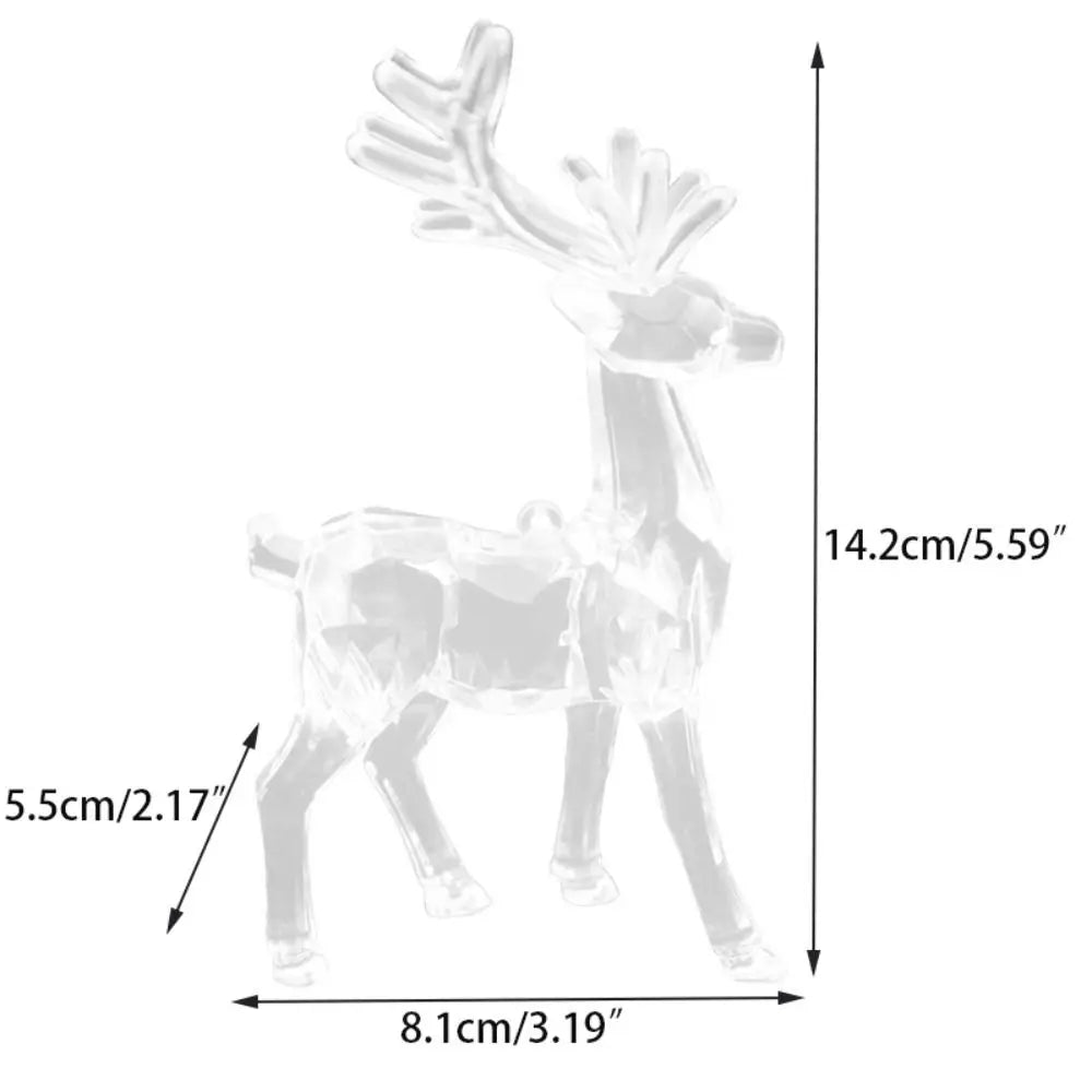 Acrylic Christmas Reindeer Decor