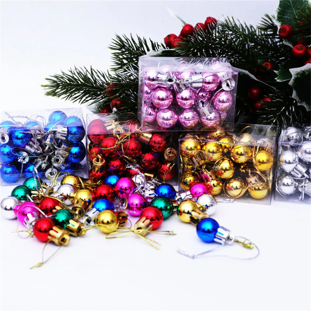 24pcs/Box Christmas Ball Decoration